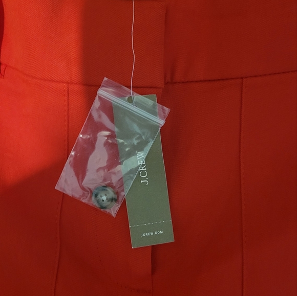 J.crew nwt Sydney crop wideleg trouser pants red 6 - Picture 3 of 4